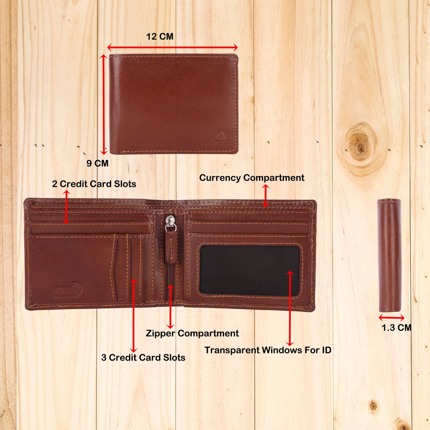 AL-M Classic Bifold Wallet