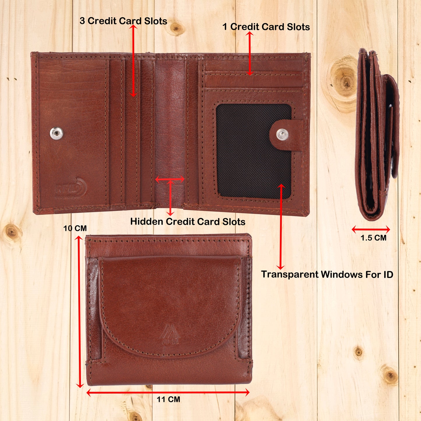 Card holder with coin pocket