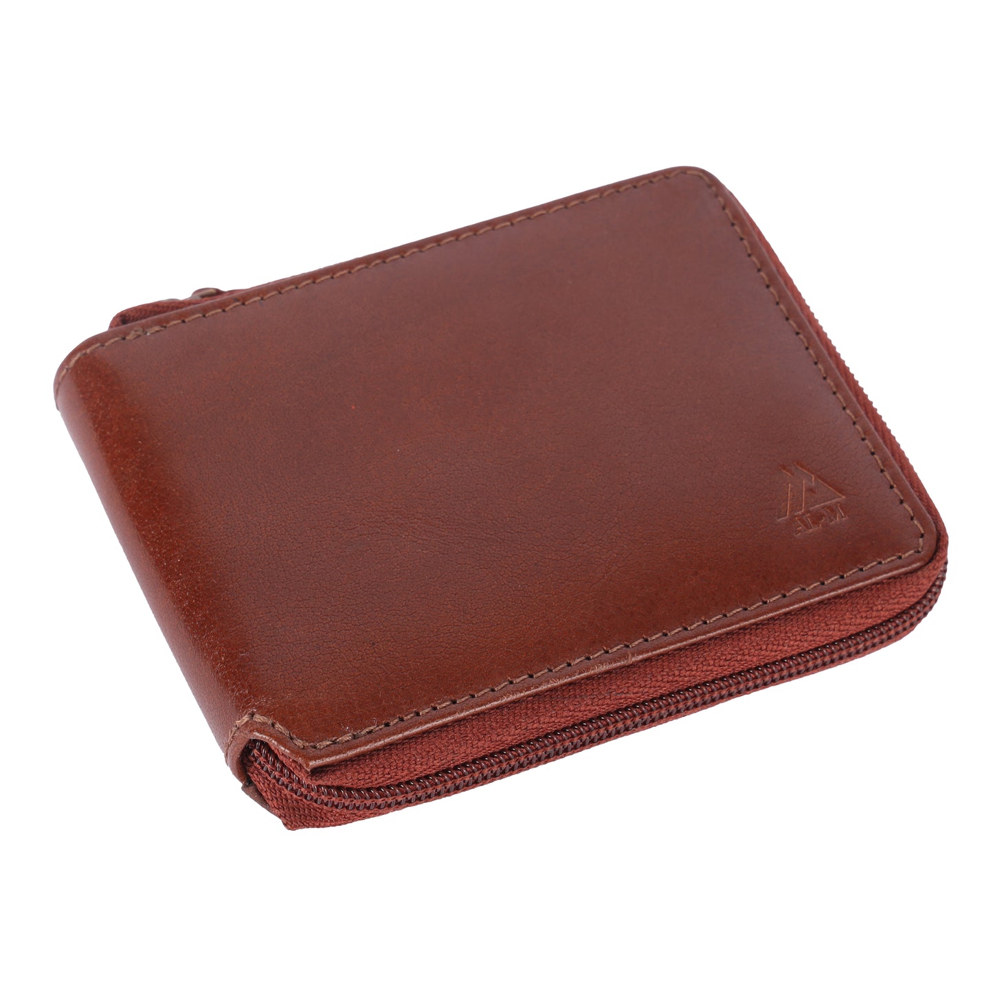AL-M Zipper Bifold Wallet