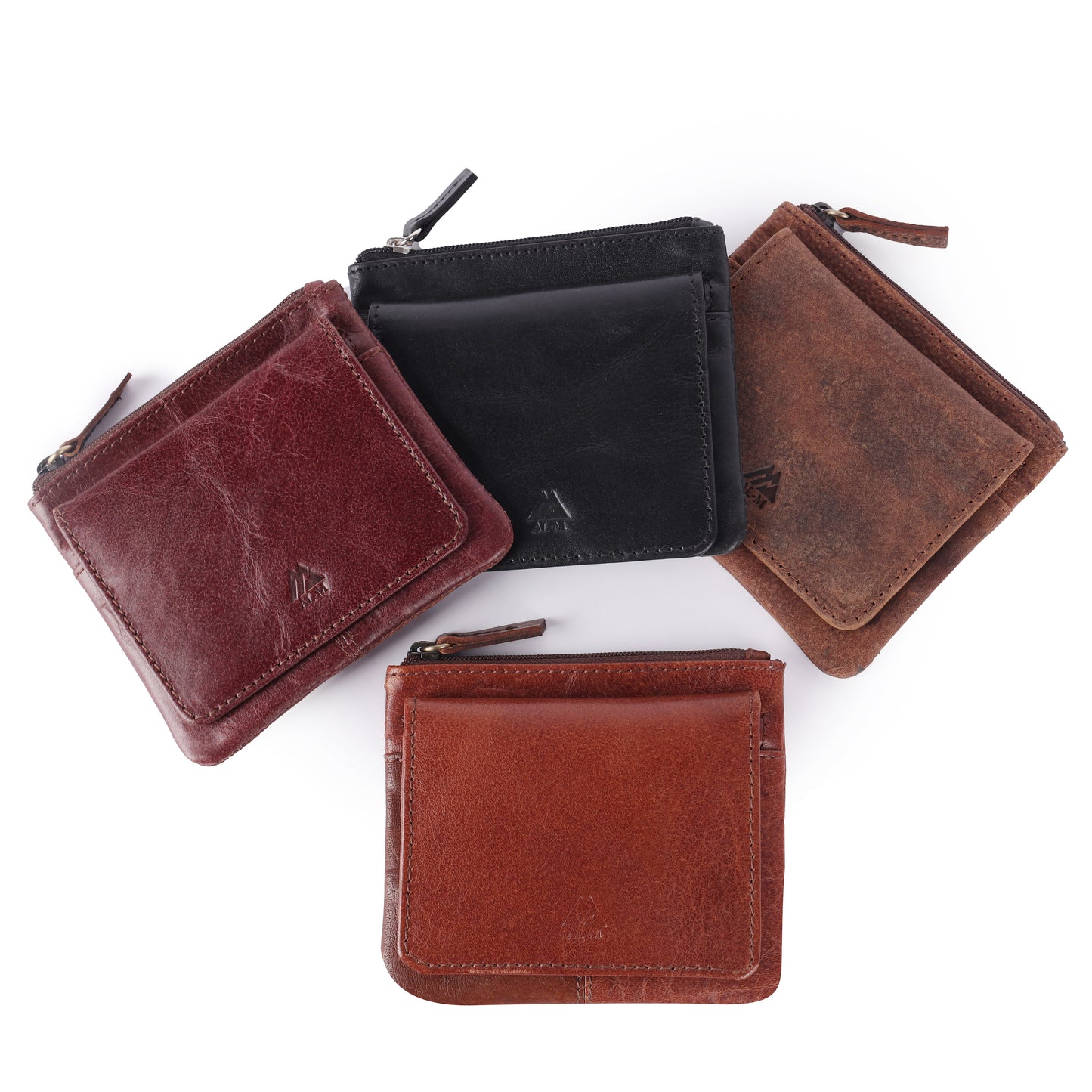 Card holder with coin flap