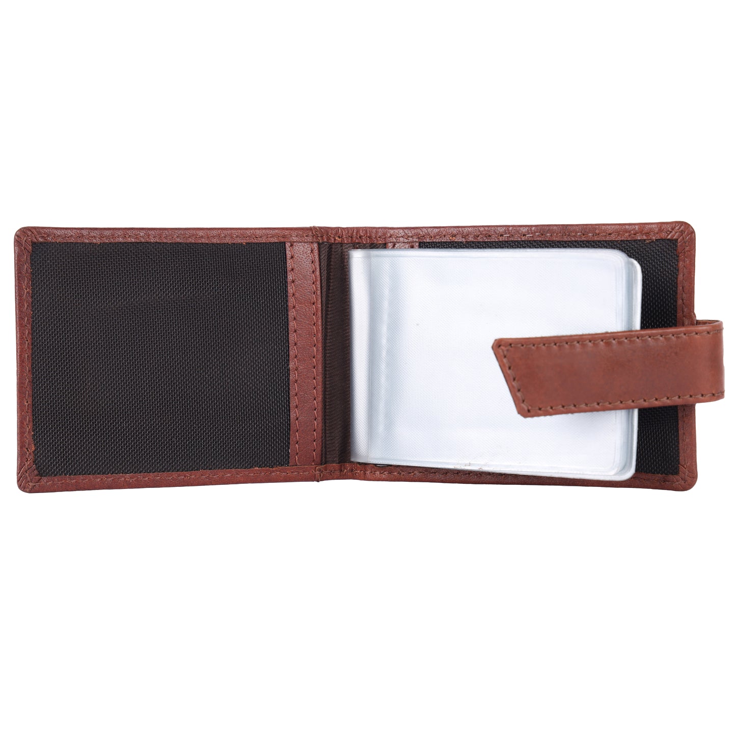 Card holder with plastic pouch