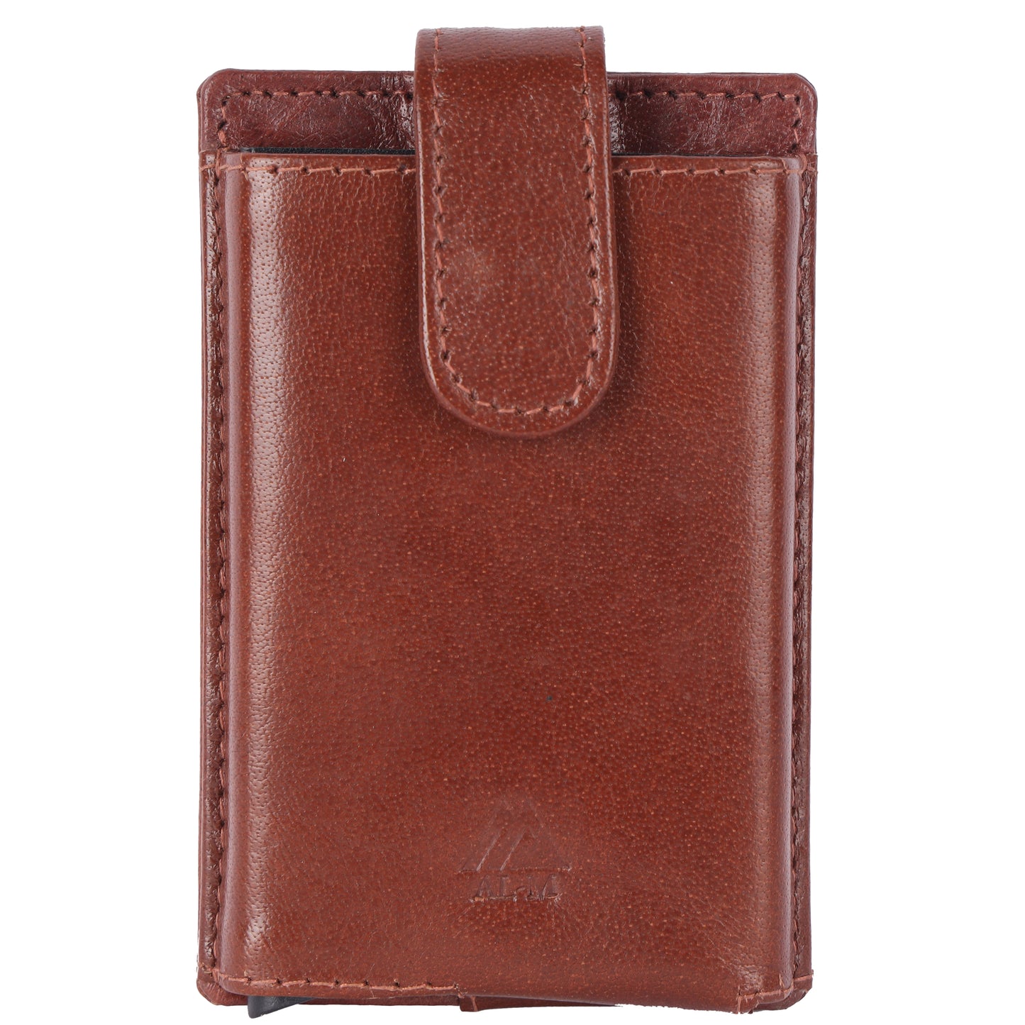 Leather alumininum case card holder