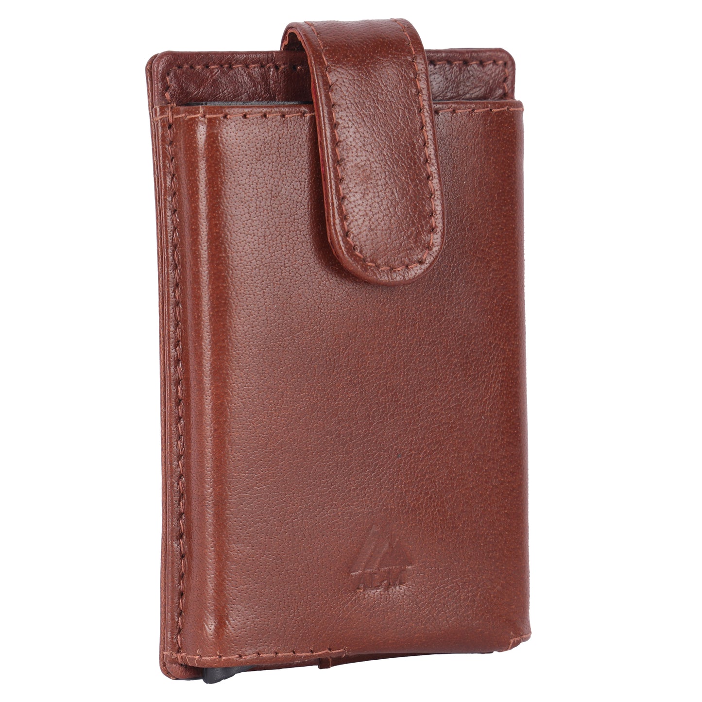 Leather alumininum case card holder