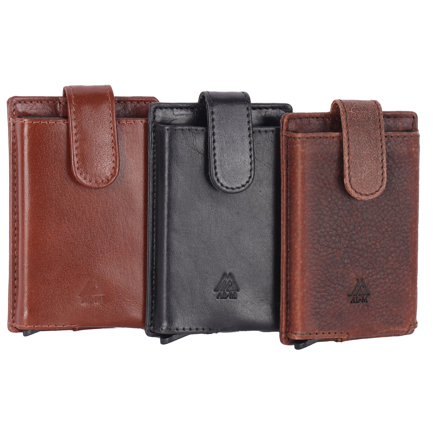 Leather alumininum case card holder