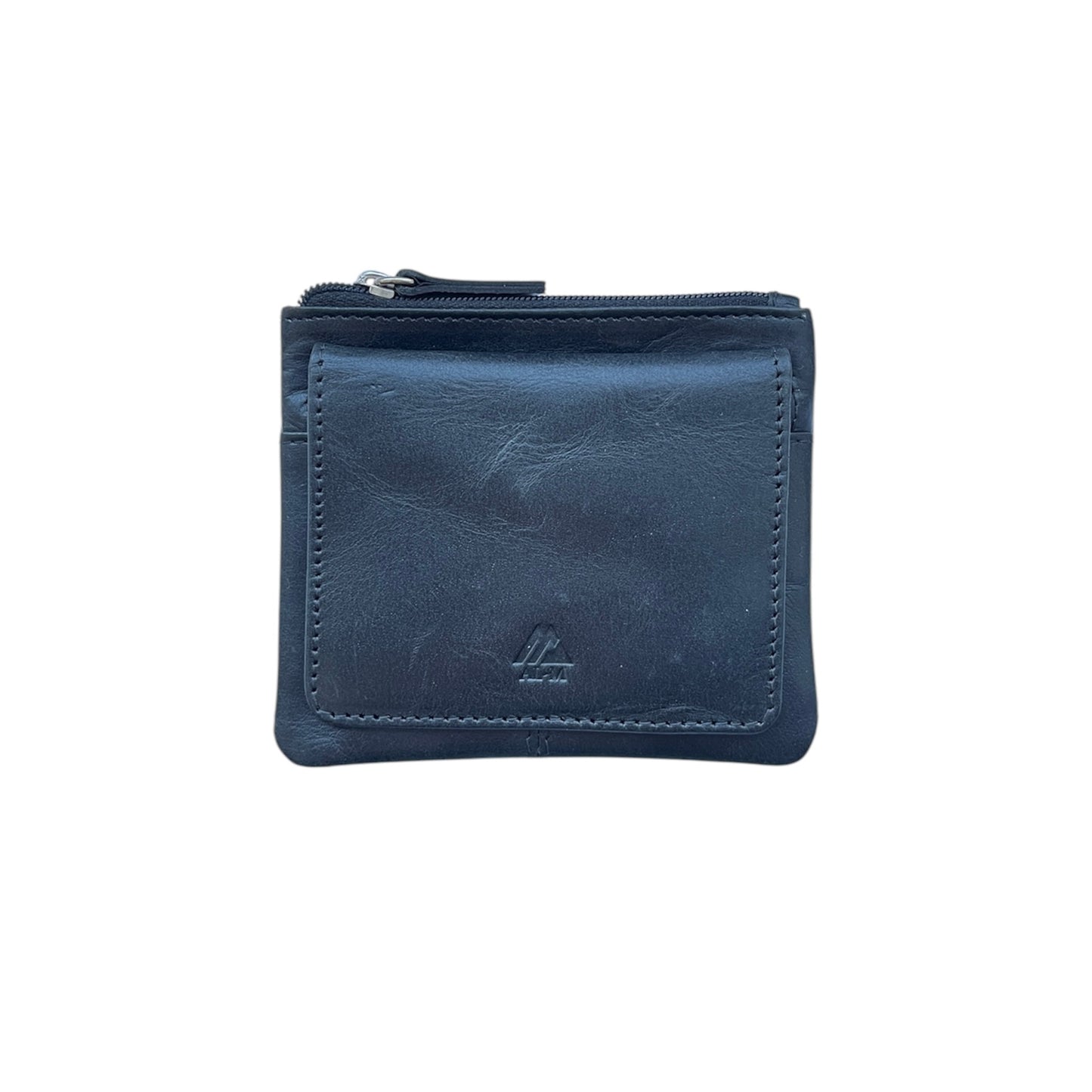 Card holder with coin flap