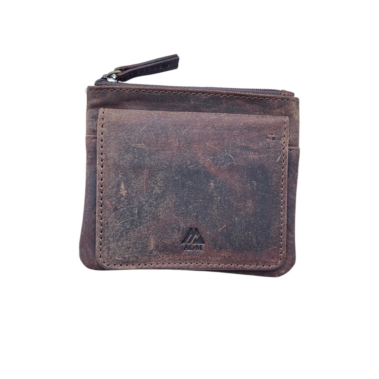 Card holder with coin flap