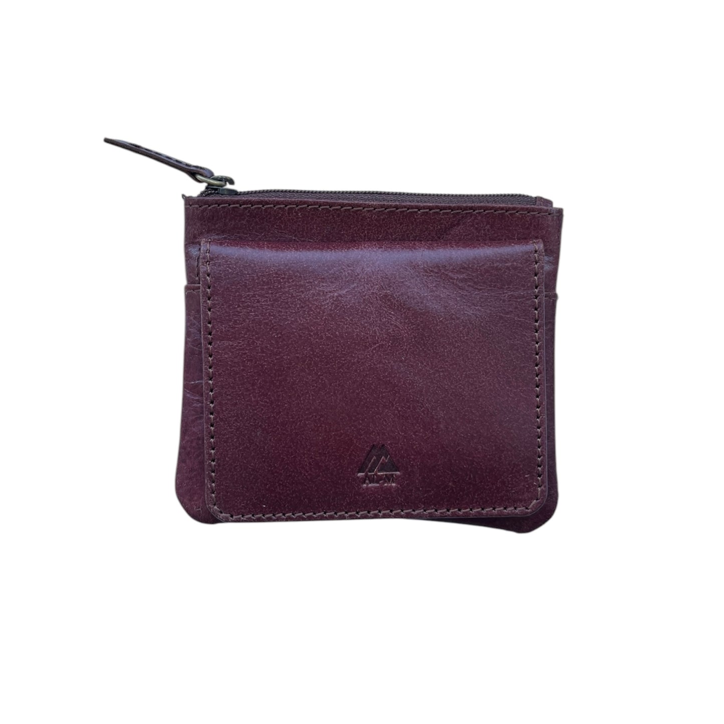 Card holder with coin flap